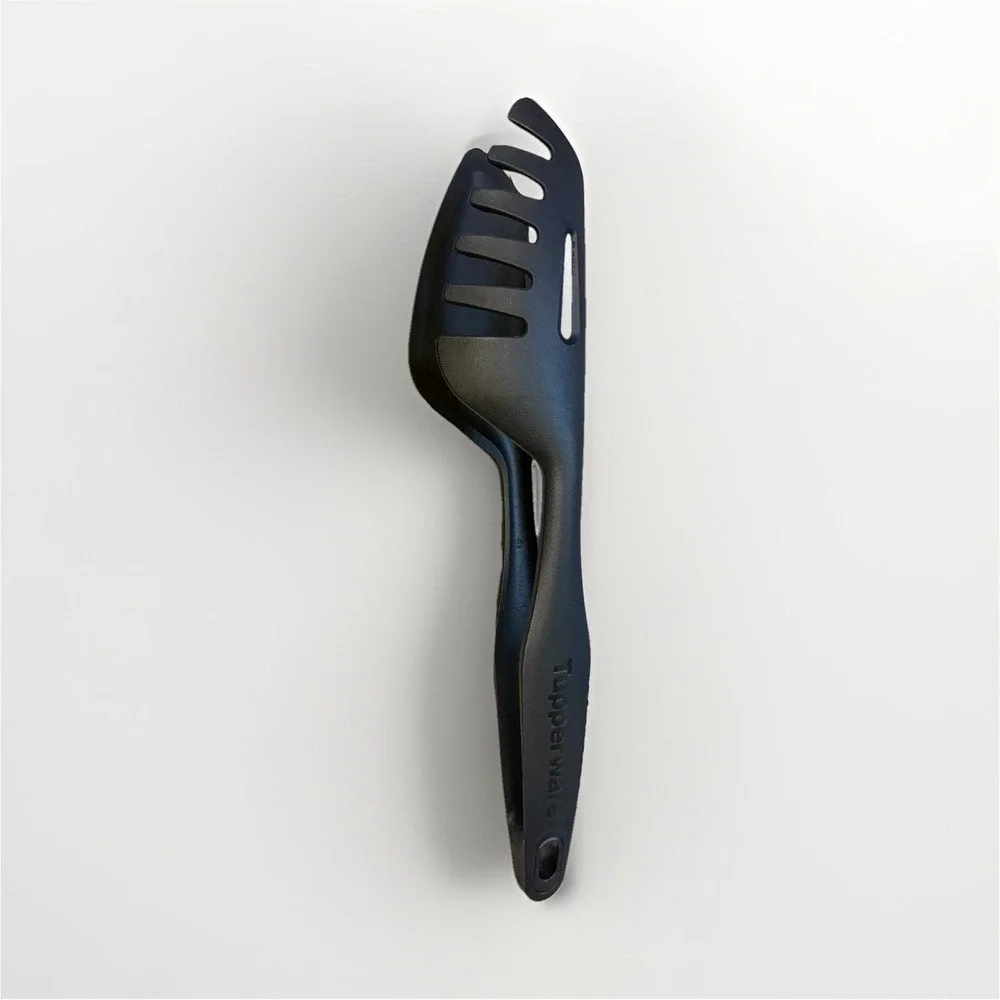 Tupperware Black Pasta Server and Spatula Set, Clip Together